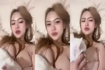 Dokumentasi Nabila Cantik Live Bersantai Kasur