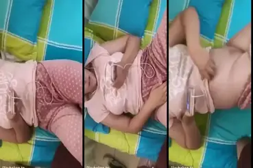 Gadis Cantik Pasrah Goyang Atas Di Kasur Crot