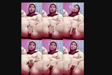 Jilbab Pink Badan Pulen Mulus Lagi Birahi Colmek Sendiri