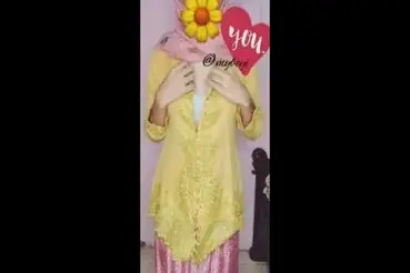 Ukhti Hijab Kebaya Pink Cantik Live Kasur