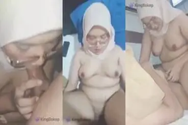 Ukhti Hijab Semok Berkacamata Cantik Kasur