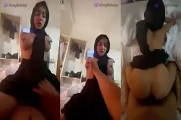 Ukhti Laura Hijab Cantik Pasrah Goyang Kasur